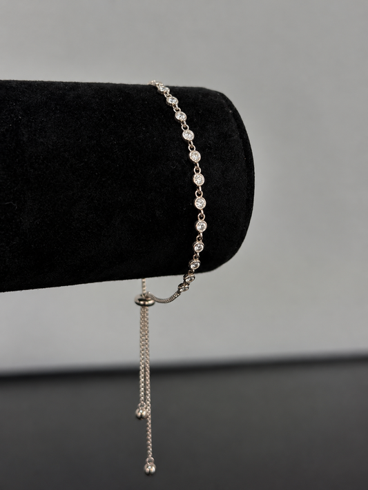 Pulsera Tennis zirconia redonda