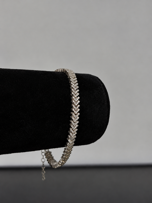 Pulsera Chevron Pavé