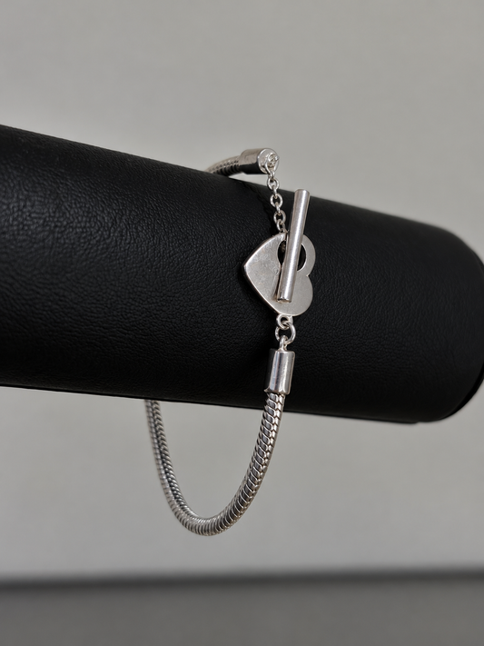 Pulsera Pandora broche de corazón