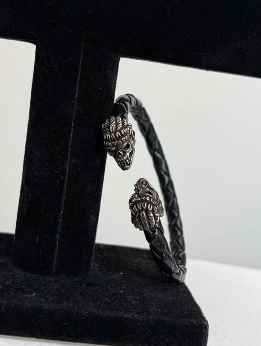 Pulsera de caucho con calavera